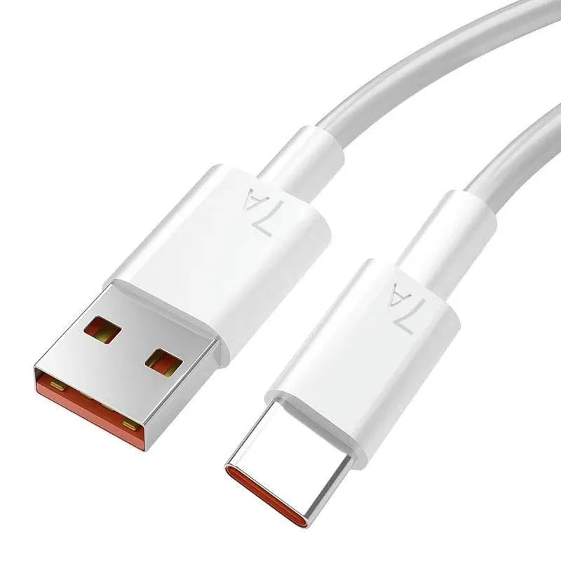 7A 100W Type-C USB Cable Super-Fast Charge Cable for Huawei Mate 40 30 Xiaomi Samsung Fast Charging Charger Cables Data Cord